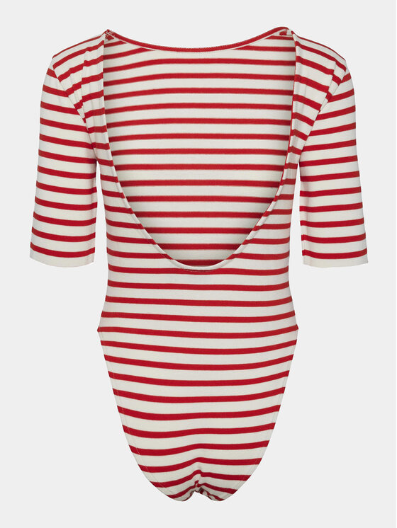 Pieces Pieces κορμάκι Miral 17150076 Λευκό Regular Fit