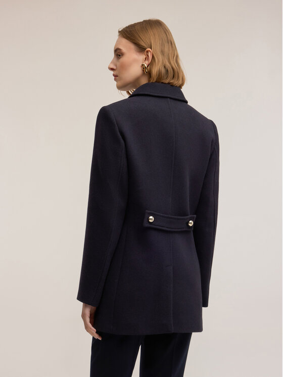 Motivi Motivi Cappotto invernale 0024Q000658N034 Blu Regular Fit