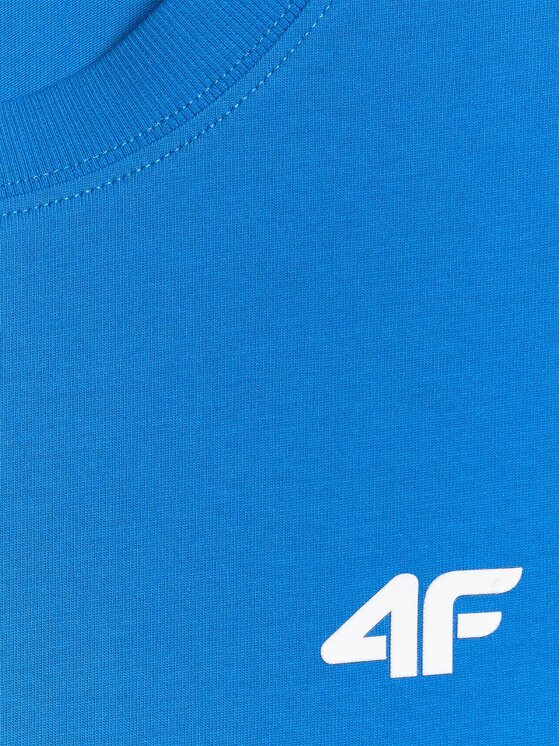 4F 4F T-Shirt 4FWMM00TTSHM3341-33S Niebieski Regular Fit