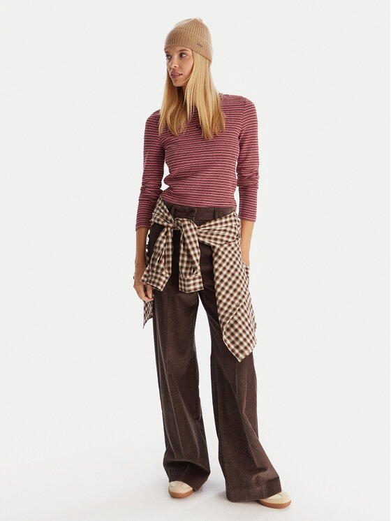 Roxy Roxy Džemperis Spellbound Stripes ERJKT04332 Rozā Regular Fit