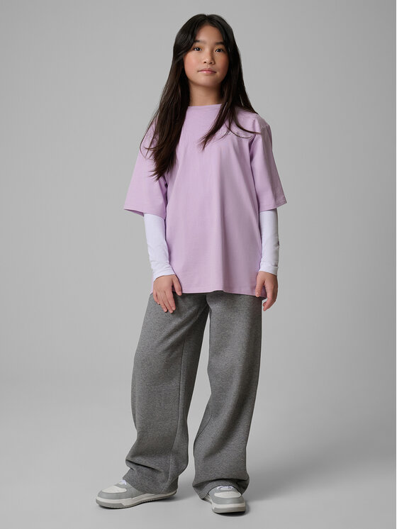 4F 4F T-Shirt ESSENTIAL 3 Fioletowy jasny Loose Fit
