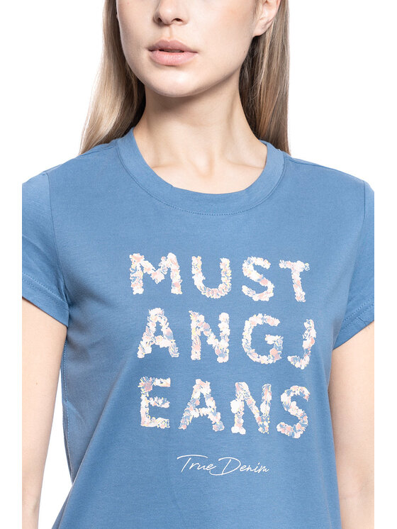 Mustang Mustang T-shirt ALINA C PRINT Blu Slim Fit