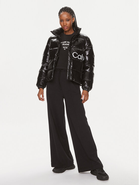 Calvin Klein Jeans Calvin Klein Jeans Pehelykabát J20J221885 Fekete Slim Fit