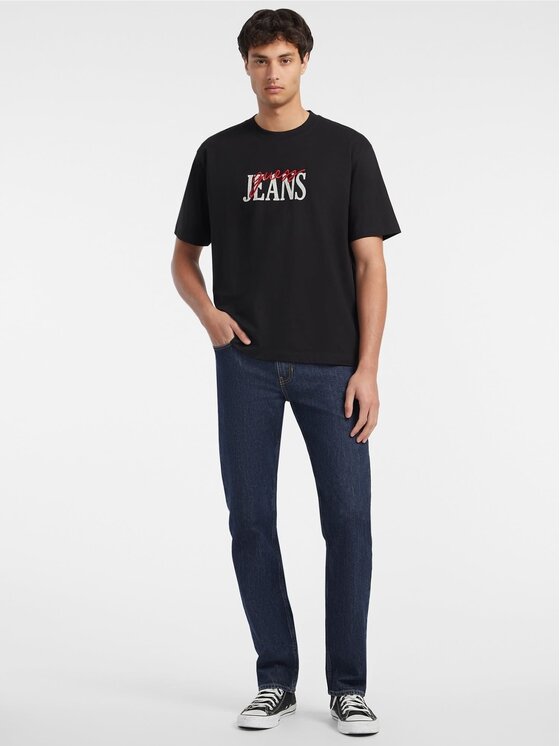 Guess Jeans Guess Jeans T-Shirt 165539 Czarny Classic Fit