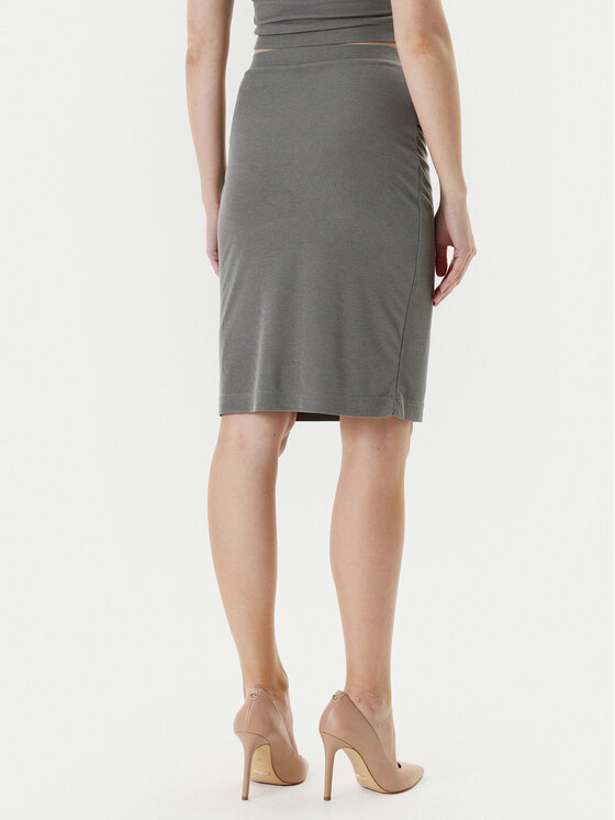 Guess Guess Fustă mini W5YD64 KAQL2 Verde Regular Fit