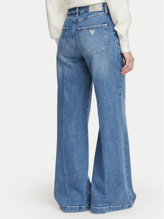 Guess Guess Джинси W6YA1C D1337 Голубий Wide Leg