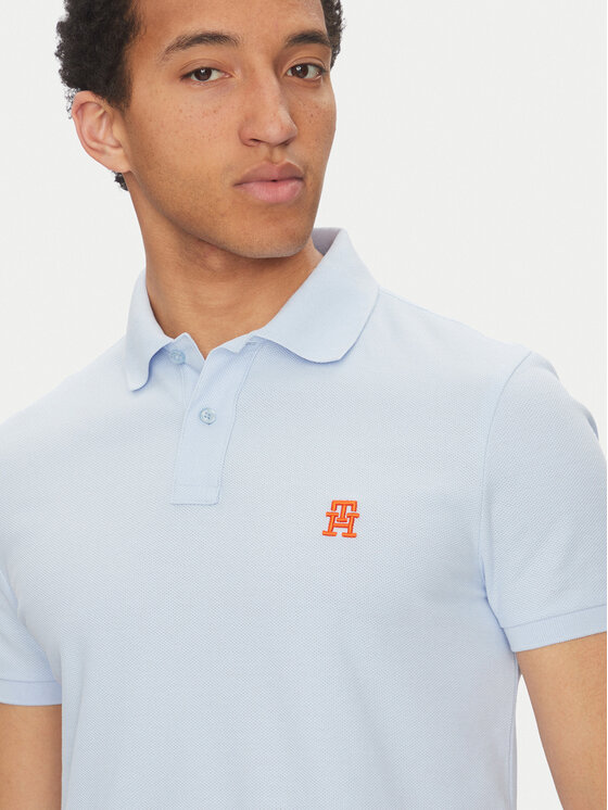 Tommy Hilfiger Tommy Hilfiger Polo MW0MW33167 Svijetloplava Regular Fit