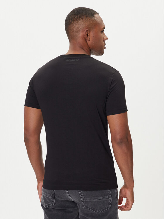 KARL LAGERFELD KARL LAGERFELD T-shirt 755066 554242 Crna Regular Fit