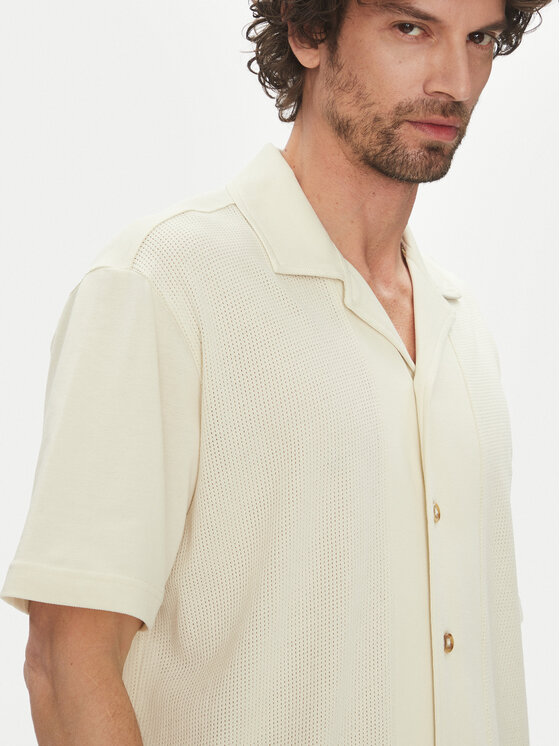 Liu Jo Liu Jo Cămașă QA5153 J4929 11001 Écru Regular Fit