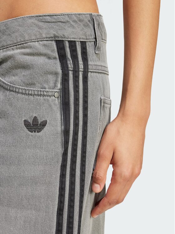 adidas adidas Jeansy 158183 Szary Loose Fit
