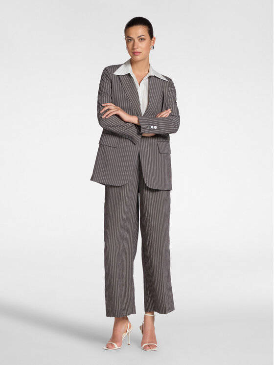 Elena Mirò Elena Mirò Giacca di transizione Q145P100087N051 Grigio Slim Fit