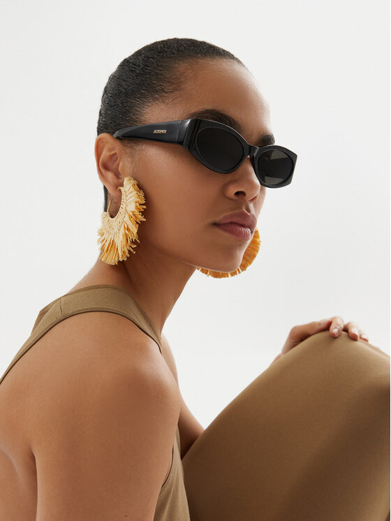 JACQUEMUS JACQUEMUS Сонцезахисні окуляри JAC4C1SUN Чорний
