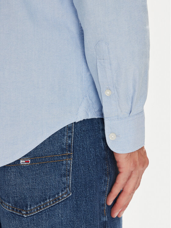 Tommy Jeans Tommy Jeans Camicia Essential DM0DM21690 Celeste Regular Fit