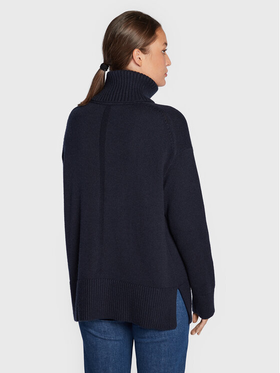 Dolcevita Blend WW0WW35763 Blu scuro Oversize