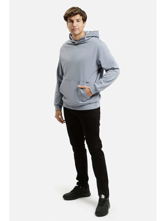 Cross Jeans Cross Jeans Bluza 25508-005 Niebieski Hoodie Fit