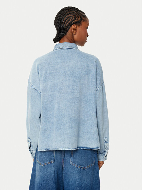 Weekend Max Mara Weekend Max Mara camicia di jeans Zemira 2515111151 Blu Boxy Fit