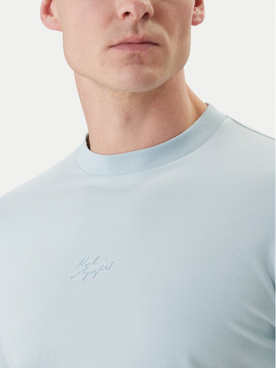 KARL LAGERFELD KARL LAGERFELD Marškinėliai 755047 562235 Žydra Regular Fit