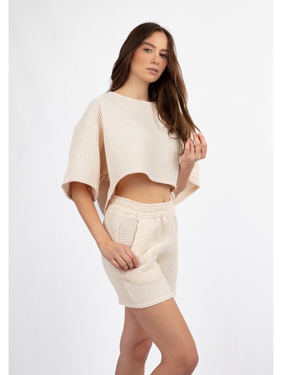 DKaren Lingerie DKaren Lingerie Komplet bielizny DK-K-W01 Écru
