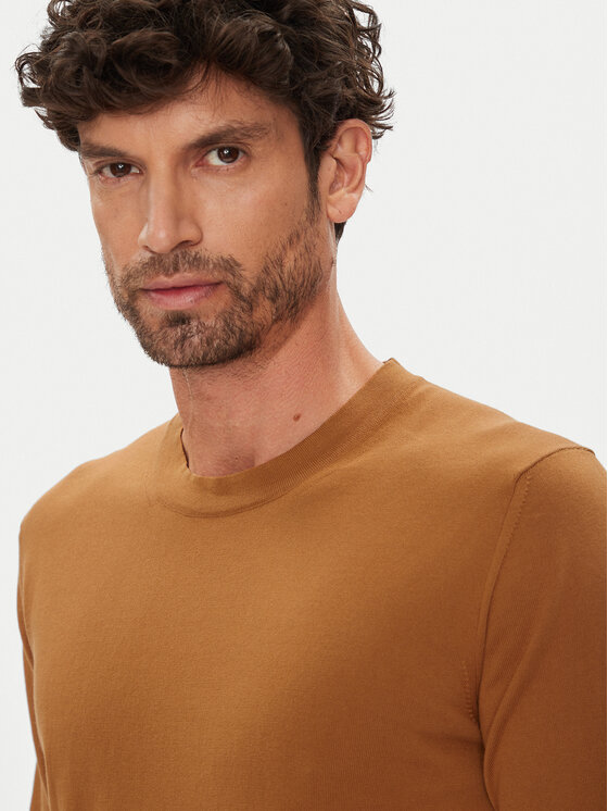 K-Way K-Way T-shirt Combe K4126SW Smeđa Regular Fit