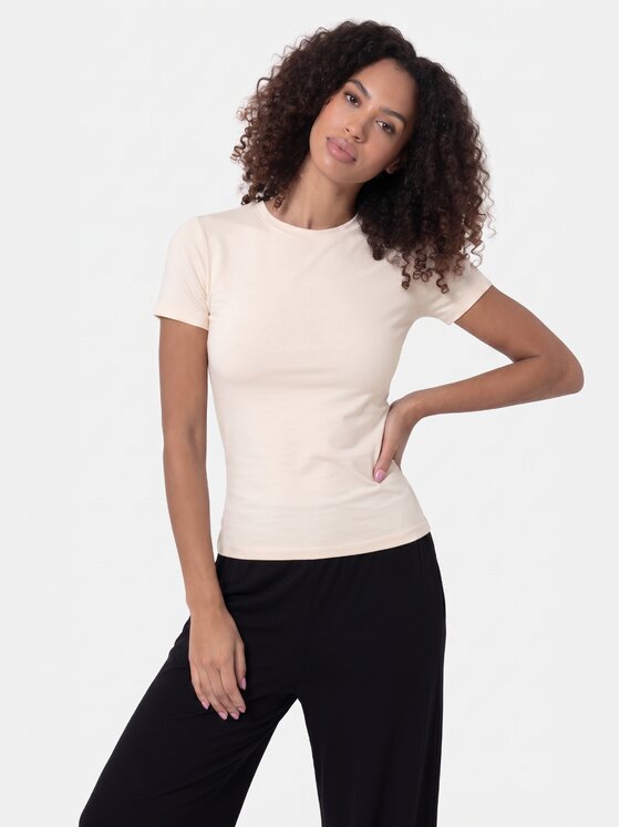BASICLO BASICLO T-Shirt W-2254 Biały Slim Fit