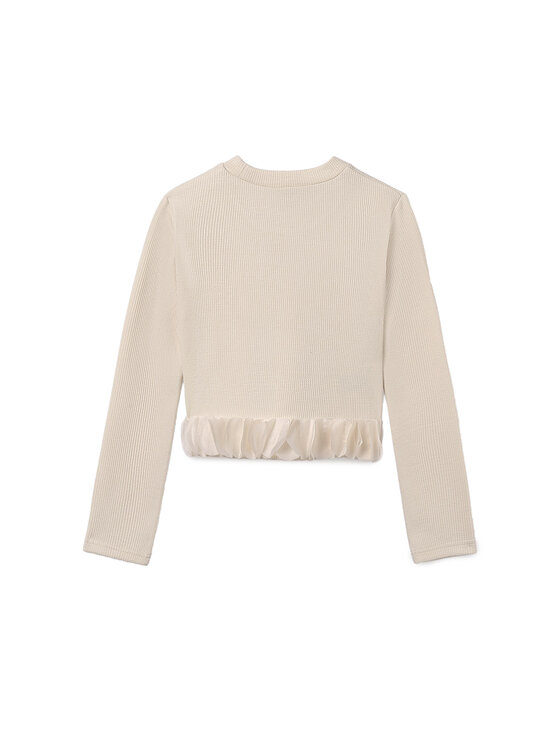 Mayoral Mayoral Bluza 7030 Bež Regular Fit