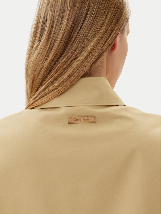 Calvin Klein Calvin Klein Πουκαμισοτζάκετ K20K208379 Μπεζ Relaxed Fit
