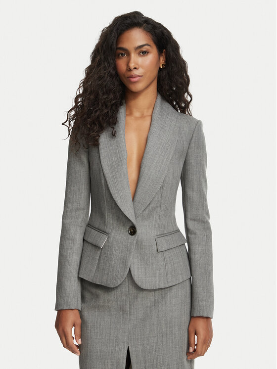 Elisabetta Franchi Elisabetta Franchi Bleizers GI-289-67E2-V740 Pelēks Slim Fit