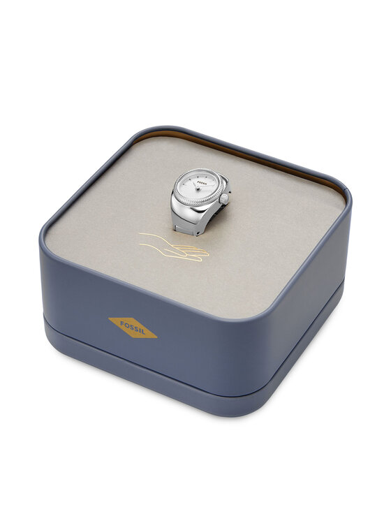 Fossil Fossil Hodinky Ring Watch ES5245 Strieborná