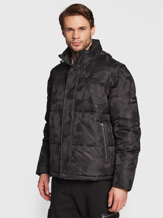 KARL LAGERFELD Giubbotto invernale 505007 524506 Nero Regular Fit, taglia : 54