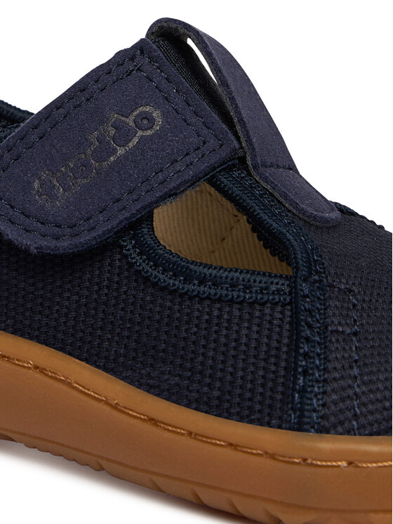 Froddo Froddo Bačkory Barefoot Canvas T-Bar G1700439 M Tmavomodrá