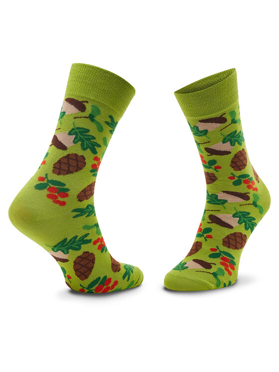 Zooksy Zooksy Zestaw 2 par wysokich skarpet unisex Mixtury Leśne Zielony