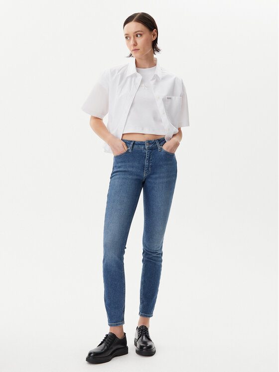 Calvin Klein Jeans Calvin Klein Jeans Jeansy J20J225121 Granatowy Skinny Fit