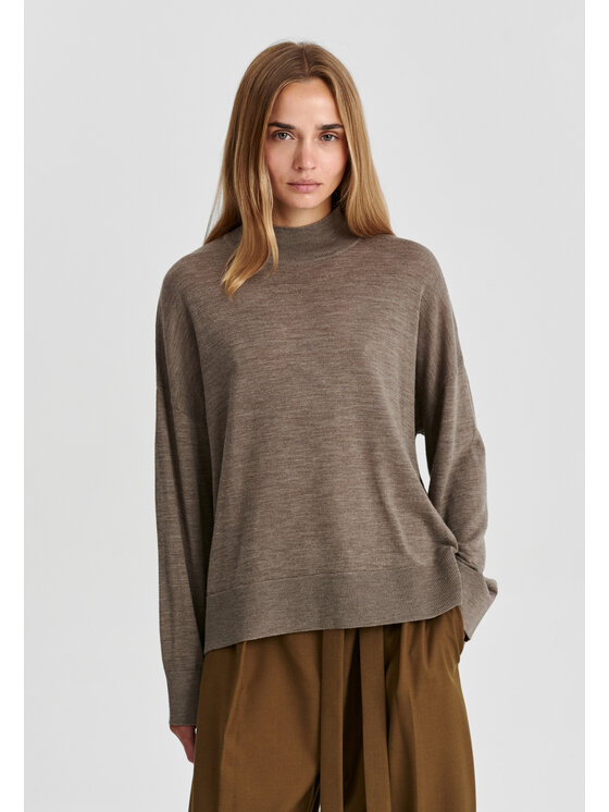 TATUUM TATUUM Sweter AMI Brązowy Classic Fit