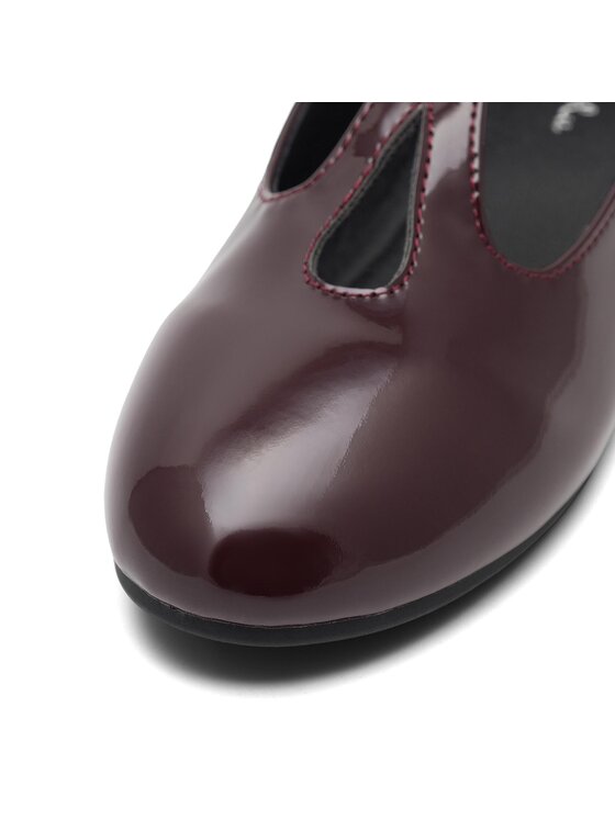 Nelli Blu Nelli Blu Balerinke CM221210-1 Bordo rdeča