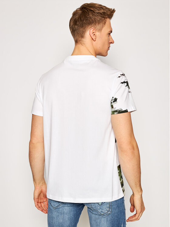 Guess Guess T-Shirt Camouflage M1RI59 K8FQ0 Weiß Regular Fit