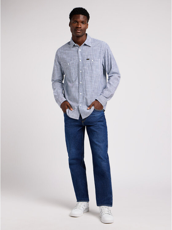 Lee Lee Camicia WORKER SHIRT Blu Regular Fit