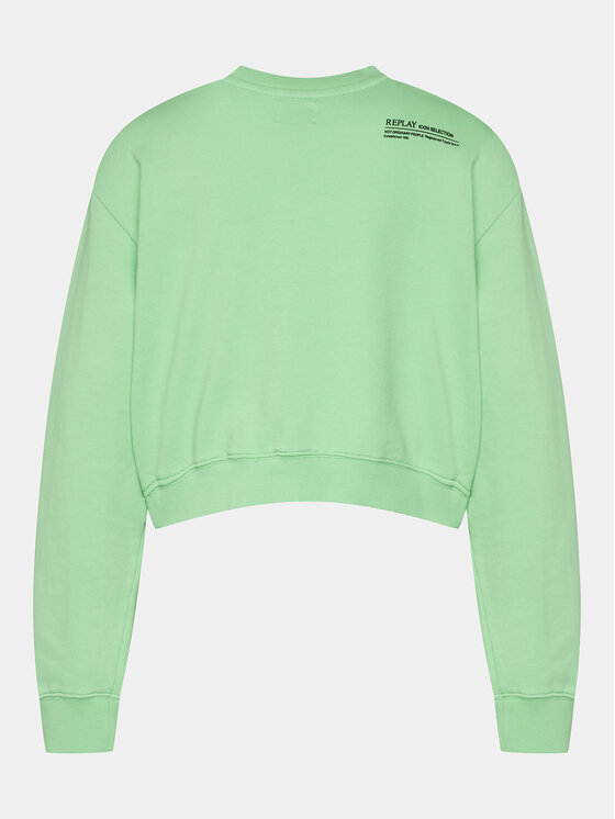 REPLAY Replay Pulóver W3104B.000.23650P Zöld Regular Fit