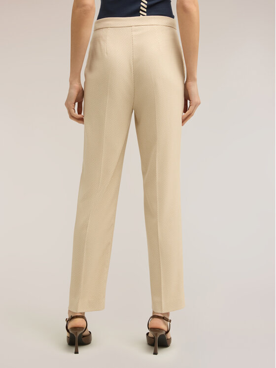 Motivi Motivi Pantaloni di tessuto P01CQ004588N002 Crema Over Fit