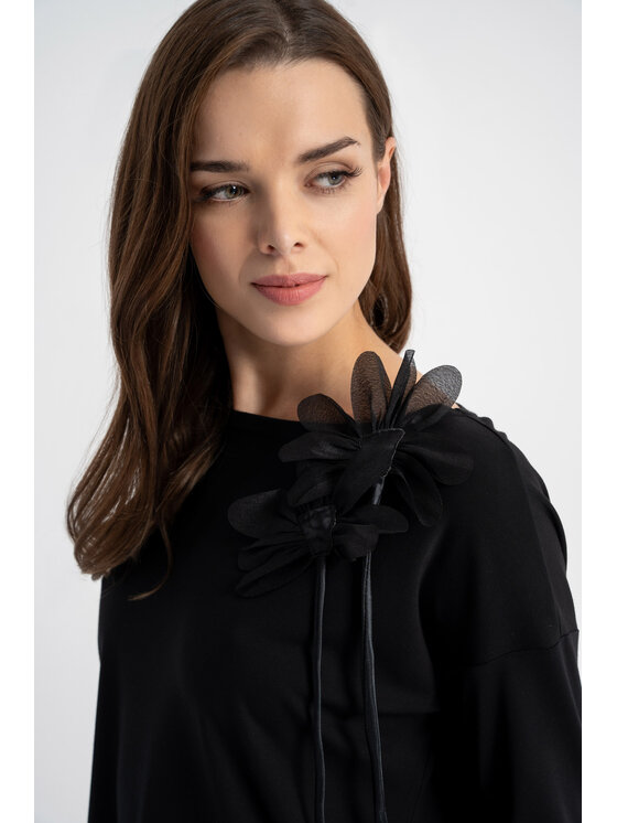 CLICK CLICK Halenka 10-6854 Černá Regular Fit