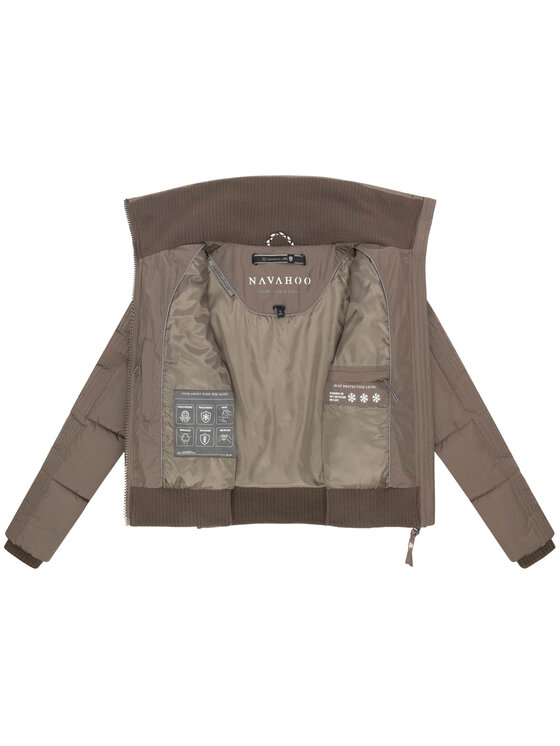 Navahoo Navahoo Kurtka zimowa Teddyzone Brązowy Regular Fit