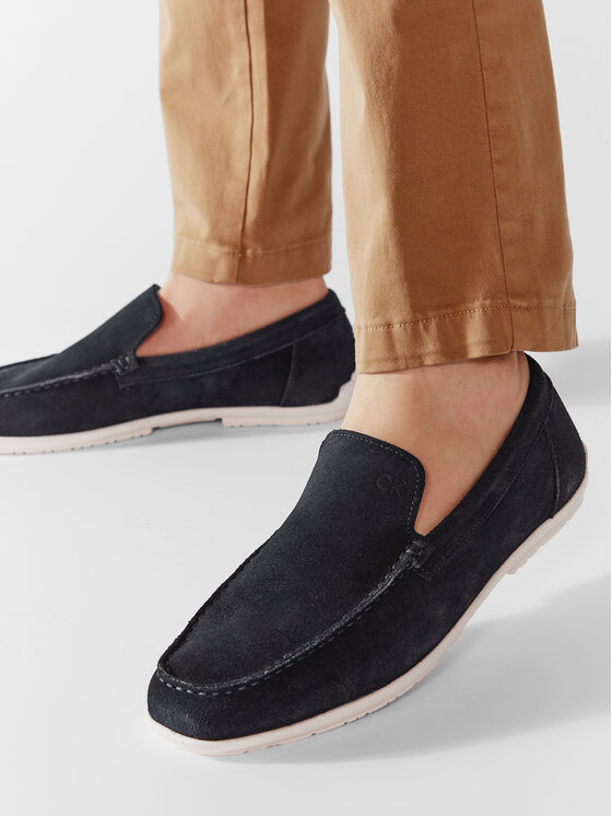 Calvin Klein Calvin Klein Mokassins Driving Shoe Sue HM0HM00433 Dunkelblau