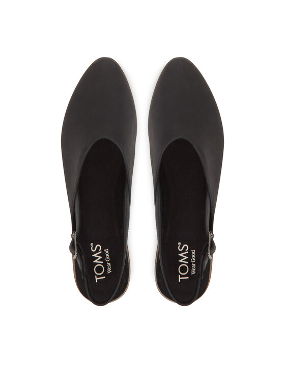 Toms Toms Балетки Jade Slingback 10022015 Чорний
