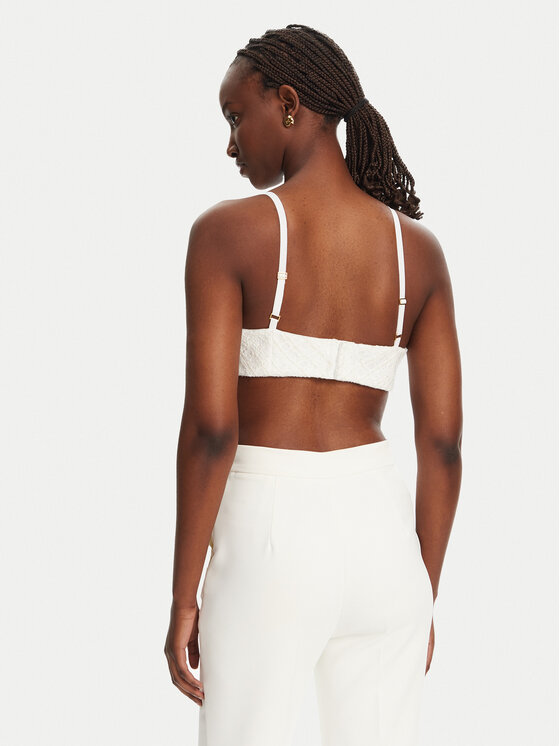Elisabetta Franchi Elisabetta Franchi Σουτιέν Bralette RG00252E2 360 Λευκό Slim Fit