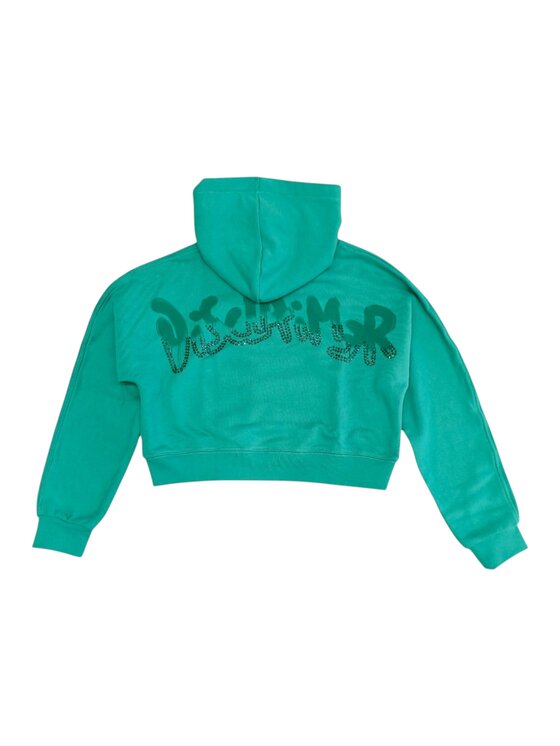 DISCLAIMER DISCLAIMER Felpa q-bab-69429 Verde Regular Fit