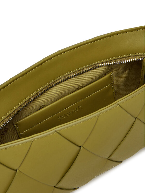 Calvin Klein Calvin Klein Ročna torba Ck Woven Elongated Shoulder Bag K60K612992 Zelena