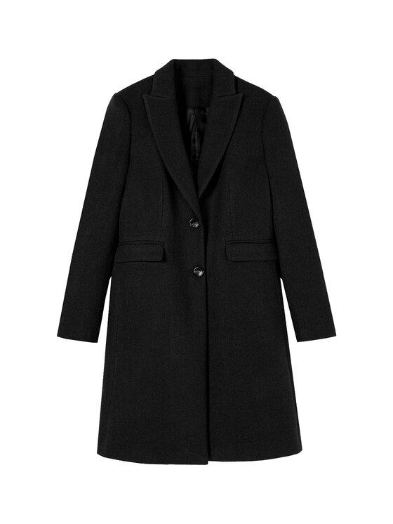 Motivi Motivi Cappotto invernale 0070Q000718N033 Nero Regular Fit
