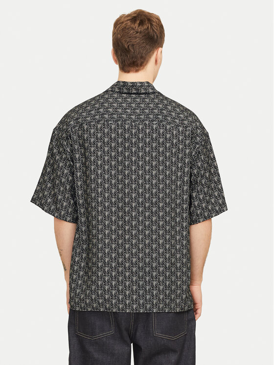 Jack & Jones Jack & Jones Koszula Marshall 12271103 Czarny Wide Fit