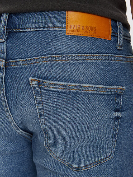 Only & Sons Only & Sons Pantaloni scurți de blugi Ply 22028772 Albastru Slim Fit