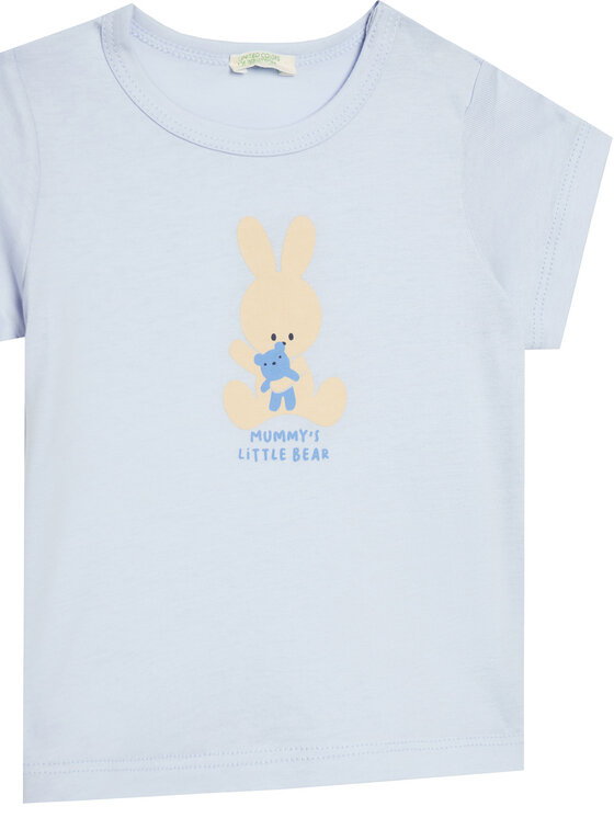 United Colors Of Benetton United Colors Of Benetton T-Shirt 3I1XA1067 Modrá Regular Fit