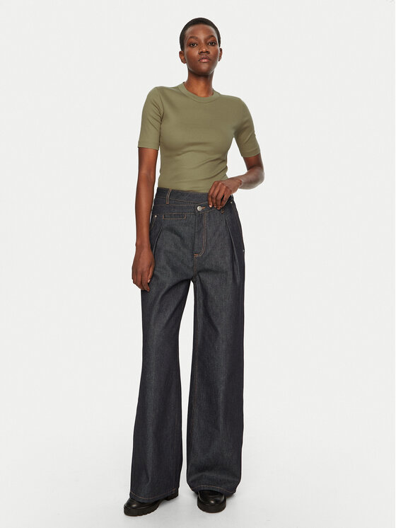 IVY OAK IVY OAK T-shirt Kristin IO1100X2351 Kaki Slim Fit